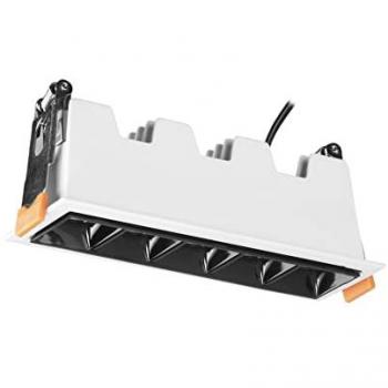 FORLIGHT Downlight LED Empotrable 3000K Aluminio Blanco 147x45mm