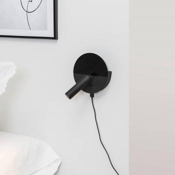 Applique LED Duas avec prise USB, noire