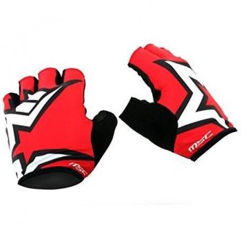 Guantes de Ciclismo MSC Gccontrol Rojo, Talla M