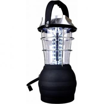 Linterna Solar 5 Funciones Manivela Dinamo 36 LEDs Recargable Ultra Brillante Campamento