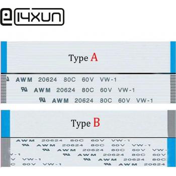 Set de 5 Cables Planos Flexibles FFC/FPC, 12, 22, 32 y 42 Pines, Misma Cara, 0.5mm, AWM VW-1 20624