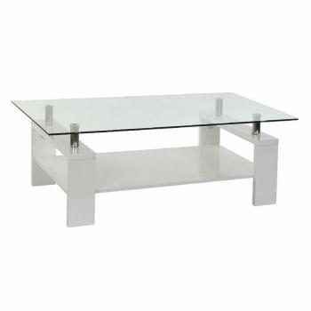 Mesa Auxiliar DKD Plástico y Madera Blanca 120x60x42
