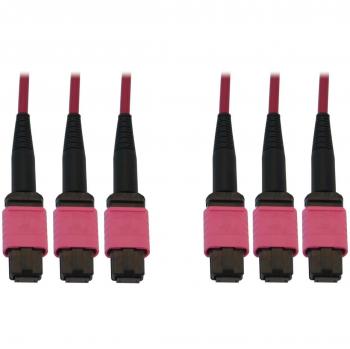 Multimode Glasfaser 3x8F Kabel 10m Magenta