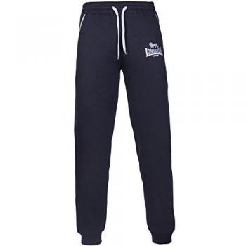 Pantalon de jogging Lonsdale Two Tones Noir 3XL – silhouette standard, motif bicolore