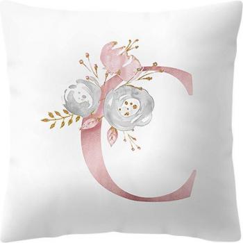 Almohada Kussenhoes 45x45 cm, decoración infantil con alfabeto