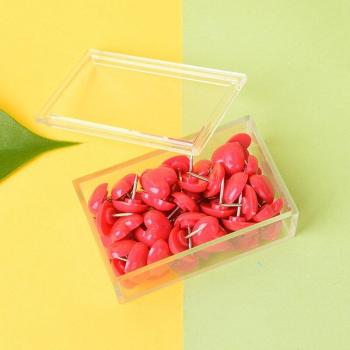 Accesorios de Amor: 50 Pushpins en Forma de Corazón