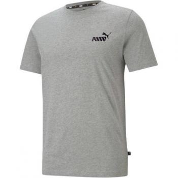 Puma Essentials Herren T-Shirt mit kleinem Logo, Grau, Größe S