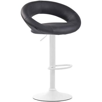 Tabouret de cuisine Olinda en gris et blanc