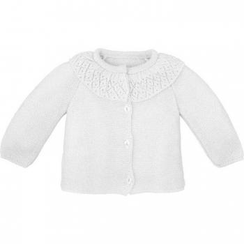 BABIDÚ Chaqueta de Bebe Niña Enlace y Volante Tricotosa