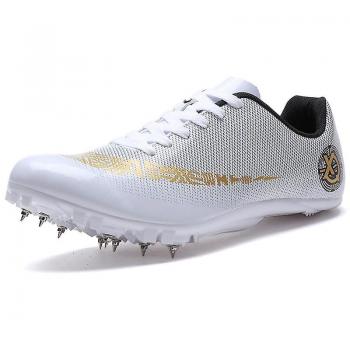 Running Shoes DANNTO Hommes, pointes pour saut, 040, couleur blanche
