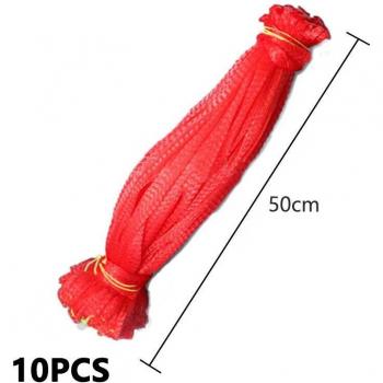 10Pcs Plastic Mesh Bags for Food Packaging and Organization
