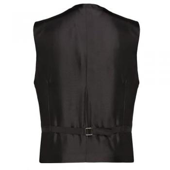 Carl Gross Schurwolle Weste Schwarz