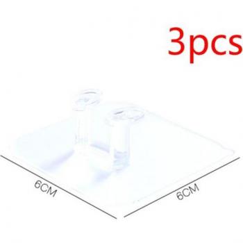 10pc Strong Clear Self-Adhesive Wall Hooks for Organizing Home, Office, Kitchen, Bathroom