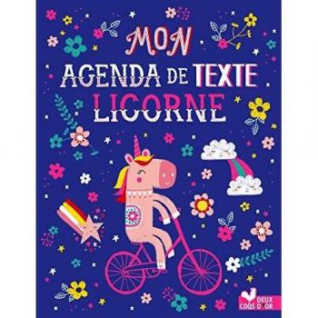 Mon agenda de texte Licornes