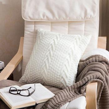 Cozy V‑Knitted Comfort Pillow