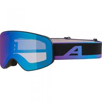 Alpina Fernie Kinderskibrille (833 black/oil matt, Scheibe: mirror blue (S2))