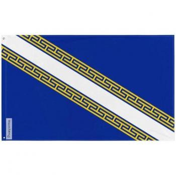 Champagne-Ardenne Vlag 120x180cm – polyester, print recto/verso met oogjes en stalen haakjes