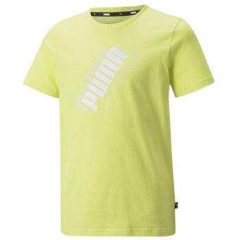 Camiseta Puma Power Logo Niños Amarillo