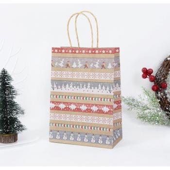 21cm Holiday Kraft Paper Bags