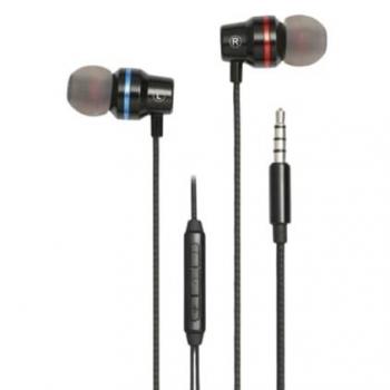 Ecouteurs WE avec Micro et Jack 3.5mm Noir
