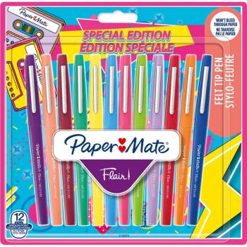 Rotuladores Paper Mate Flair 12 Colores Surtidos