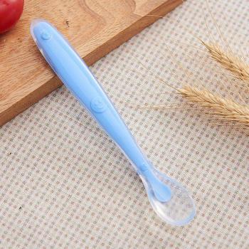 Soft Silicone Baby Training Spoon