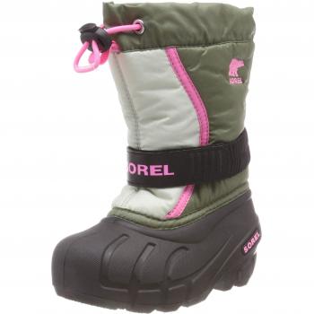 Sorel Kinder Flurry Winterstiefel, hiker green/bubblegum, Größe: 30