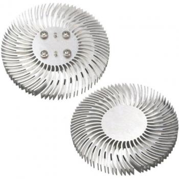 1pc 90mm x 10mm Round Spiral Aluminum Heatsink for LED