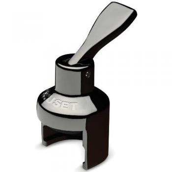 Sparkling Wine Stopper by Le Creuset, Model SW-101, Black Nickel with LC Logo