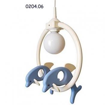 Lámpara de techo Delfín 24 cm x 32 cm para habitación de niños