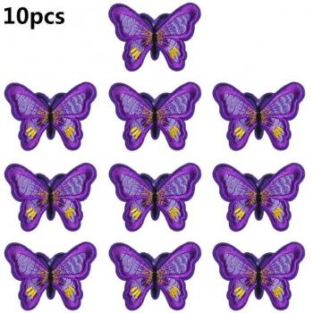 Parches de mariposa bordados