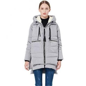 Women's Premium Thickened Grey Down Outerwear