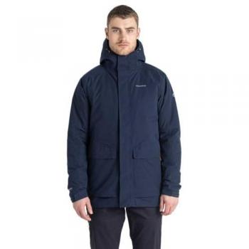 Craghoppers Men's Lorton Thermic Waterproof Hiking Jacket (Blue Navy/Lagoon Blue)