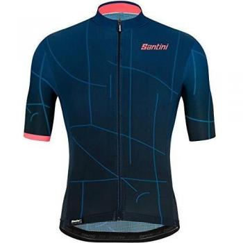 Jersey Corto Santini Tono Puro Hombre XL Azul Espacial