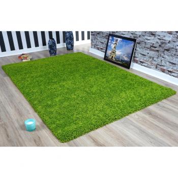 Serdim Rugs Living Room Shaggy Area Rug, Green, 60x110cm