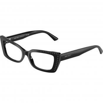 Jimmy Choo Women's JC3018B Transparent Cat Eye Optics – Black Acetate