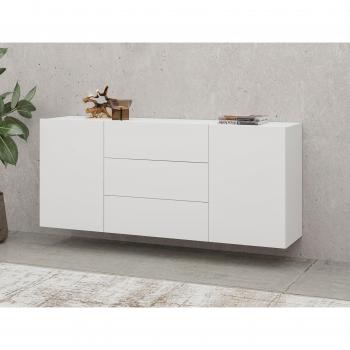 Cómoda Austin AR103, con cajones y puertas, 3 cajones, 63x140x35cm