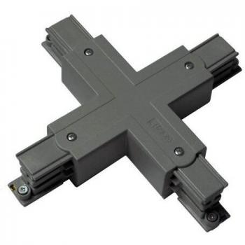 X-Verbinder für 3-Phasenstromschiene grau