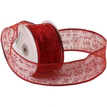 Cinta de Regalo Transparente con Copos de Nieve