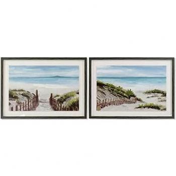 Quadro DKD Home Decor Spiaggia Mediterranea (70 x 3,3 x 50 cm)