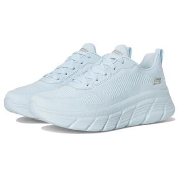 Skechers Femme BOBS Sport B Flex Hi – Flying HI Shoes en Bleu Clair, Taille 35, Vegan
