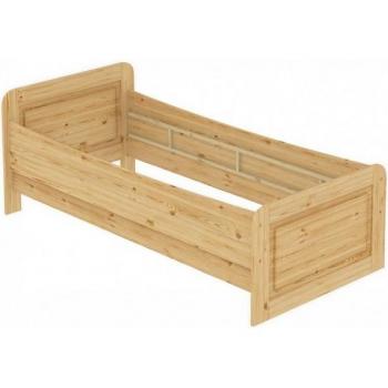 Seniorenbett Erst-Holz Kiefer Massiv 120x200 cm – schlicht, lackiert, kein Lattenrost
