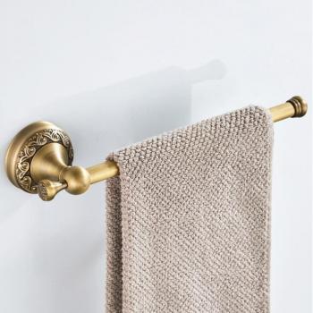 Accessoires muraux porte-serviettes en or cristal et laiton, LB1277