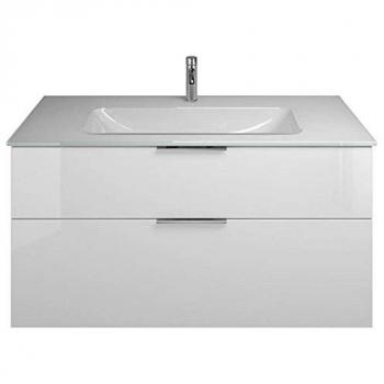Burgbad Set Lavabo Vetro e Mobile Sotto Lavello