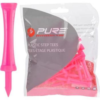 Pure2Improve Step‑Tees in Rosa, 53 mm – 25 Packung