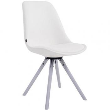 Chaise Calais avec assise blanche pivotante