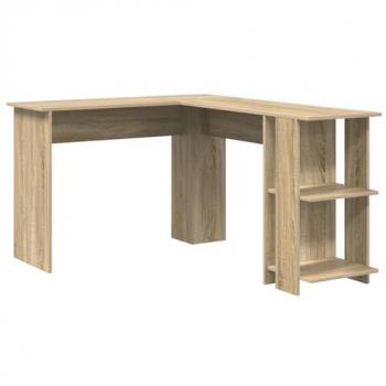 Schreibtisch Sonoma Eiche – Holzwerkstoff, 140 × 113,5 × 75 cm