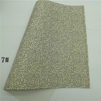 Pastel Dots Vinyl Fabric Sheets for Earrings and Bows 21x29CM