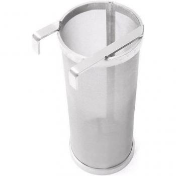 Cartouche de percolation de houblon – trémie sèche 4×10 pouces, maille 0,10 mm, inox