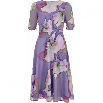 Abendkleid Lila Damen Größe 38 SWING